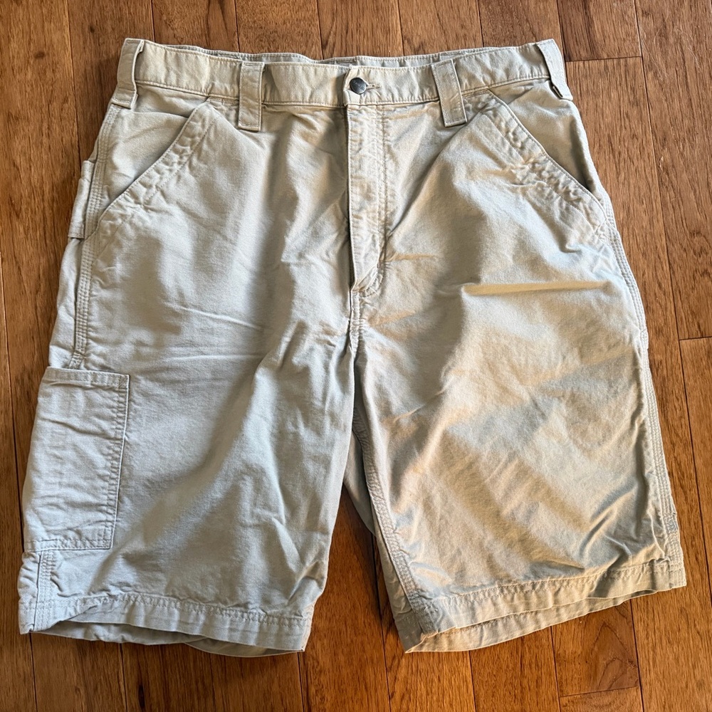 Carhartt Men's Khaki Carpenter Shorts Original Fit Size 36